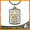 Best selling decorative metal religious muslim printing promotional keyring