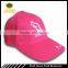 Hot pink color 3D embroidery cap