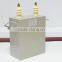 Self-healing, metal shell, dry type, high voltage pulse capacitor