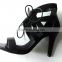 CX307 best ladies high heel criss crossed shoe