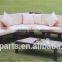 2016NEW DESIGN garden furniture rattan sofa set outdoor Furniture wicker furniture WICKER SOFA FOR SALE