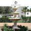 marble stone outdoor water fountain with lady statue