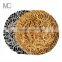 Wholesale Catering and Events Gold Silver Vines Design Glass Charger Plate