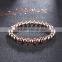 New Diy Design Braiding Macrame Men Silver Plated Bracelets Pave CZ Ball Connector Charm Bracelets