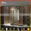 cheep prefabricated frameless 304SUS brushed nickel rectangle sliding shower doors