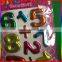 custom number 3D blister cartoon stickers