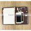 Plaro embossed leather or pu covers leather daily planner diary 2016