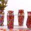cheap colors home decoration different type glass vase in zibo