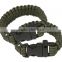 Fashion Self Resue Survival wholesale paracord wristband with fire starter buckle compass