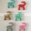 Polyresin mini reindeer with glitter christmas decoration DIY material xmas gifts for home decoration or party