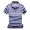 2016 Casual Solid Slim Fit Cotton Polo Shirts Short Sleeve for Business Men