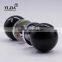 Polished Chrome Finish Black Enamel Door Set Glass Door Knobs