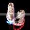 Free Sample Unisex USB Light Luminous LED Shoes Sportswear Sneaker Luminous Casual Shoes Silver