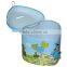 Tin heart shape Kids saving box money box with Lock and key
