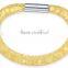Hotting sale mesh stardust bracelet , magnetic buckle nylon mesh stardust bracelet for woman