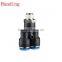 plastic tube fitting, male y ,compact one -touch tube fitting , push in tube fitting