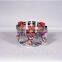 Customized Counter top 2-Tier Metal wire Rotating Key Ring Display Rack