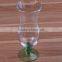 Haonai wholesale 450ml clear hurricane juice soda glass goblet
