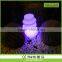 Your 2014 New Christmas Snowmen Village Decoration, Snowing Christmas Snowman Family with umbrella base with LED lights and tree