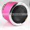 Mini aluminum alloy vibration loudspeaker portable mini speaker with fm radio usb charger