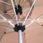 Innovatived Pole dia 48mm hand shaking table inserting outdoor umbrella