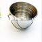 Good quality popular metal candles bucket / stainless steel garden bucket with handle