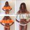 New Sexy bandeau ruffled bikini sets women Flounce Strapless swimsuit swimwear