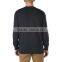 Side Sleeve Crew Neck Sweatshirt Customize 100% Cotton Plush Fleece Long Tee Pullover Sweatshirt With Printed Graphic