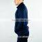 Navy Blue Premium Track Jacket Lightweight Nylon Spandex Raglan Long Sleeve Jacket Gym Fitted Full Zipper Jackets Men