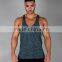 quality blended cotton gym heather stringer front grande singlets