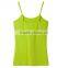 high quality various color cotton/spandex spaghetti strap women white tank top