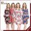 Wedding Bridesmaid White Cotton floral robe bride Robes FR0024