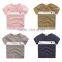 Wholesale summer cotton short sleeves boys kids round neck t-shirt