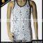 High quality and elegant gym stringer singlet with customer's logo for man
