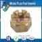 Made in Taiwan Brass Plated Stainless Steel Black Phosphate Half Castle Nut