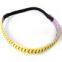 Free Shipping Real Leather Yellow Softball Seam Headbands