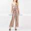 Anly new arrival all over reversible sequin strappy formal party wear women jumpsuits