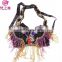 YD-023 Fashion butterfly design beaded and sequins belly dance bra
