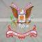 home decoration fashion custom eagle polyester embroidery flag