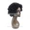 Alibaba express High quality african braided wig natural color short afro curl wave hair wig for black women