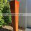 Free standing  corten steel metal mailbox with intercom