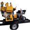 portable hydraulic borehole drilling machine/water well drilling rig mobile well digging machine