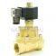 GOGO Normally Open 50bar Brass Valve 1/2 3/4 1 Inch Orifice 15/20/25mm 24V 12V 2 Way High Pressure Solenoid Electric Water Valve