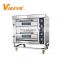 2 Deck 4 Tray Professional Commercial Pizza Gas Bread Double Deck Bakery Oven Prices
