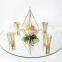 10'' mirror candle plate for wedding party decoration with beveled edge 12pcs per set