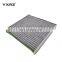 High quality OEM replacement 24x22x3 greenhouse automobile engine parts cleanser carbon car cabin air filters