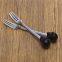 Head Skulls Knife Skeleton Resin Shelf For Home Kitchen Black Skull Fruit Fork Set