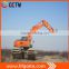 Heavy construction machinery amphibious excavator