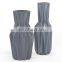 Nude Color Hand Painted Geometric Design Shape Ceramic Vase Floor Porcelain For Home Decoration