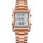 New Skmei 1812 Square Digital Watch For Men Gold Stainless Steel Watch Water Resistant 3 ATM